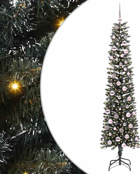 Umělý vánoční stromeček Zelená 210 cm PVC, plast a ocel 3395954