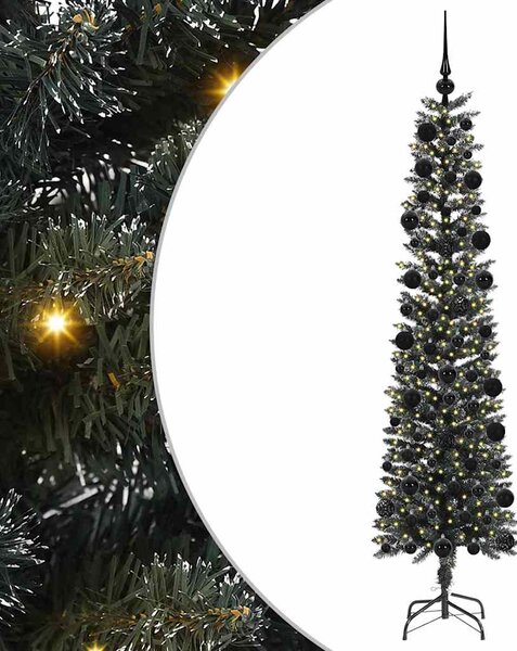 Umělý vánoční stromeček Zelená 210 cm PVC, plast a ocel 3395953