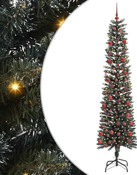 Umělý vánoční stromeček Zelená 210 cm PVC, plast a ocel 3395952