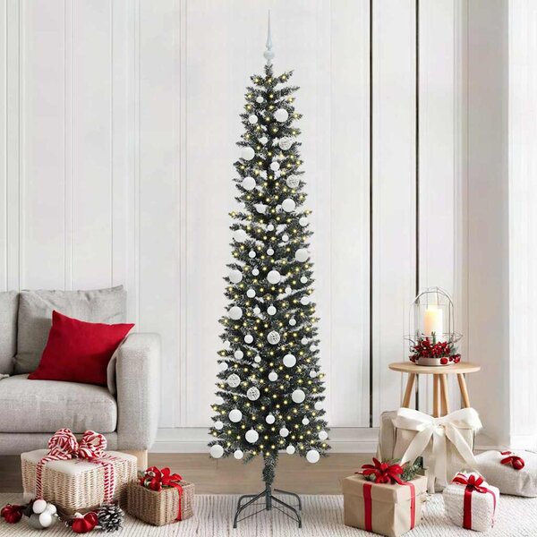 Umělý vánoční stromeček Zelená 210 cm PVC, plast a ocel 3395955