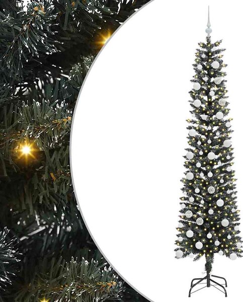 Umělý vánoční stromeček Zelená 210 cm PVC, plast a ocel 3395955