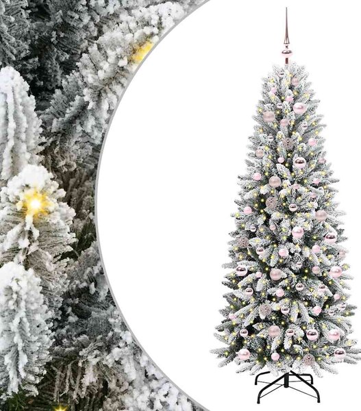 Umělý vánoční stromeček Bílá 180 cm PVC, plast, ocel a PE 3396047