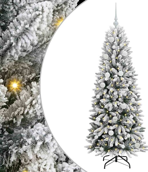 Umělý vánoční stromeček Bílá 150 cm PVC, plast, ocel a PE 3396036