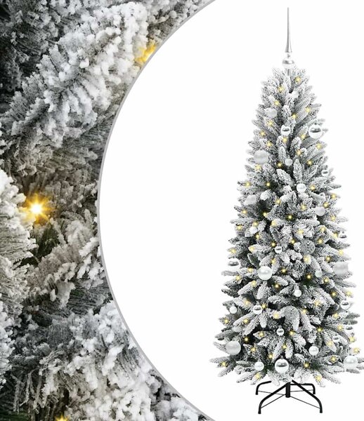 Umělý vánoční stromeček Bílá 150 cm PVC, plast, ocel a PE 3396038