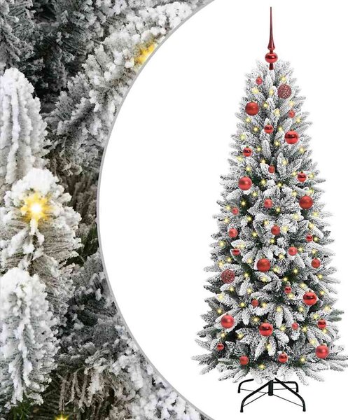Umělý vánoční stromeček Bílá 150 cm PVC, plast, ocel a PE 3396033