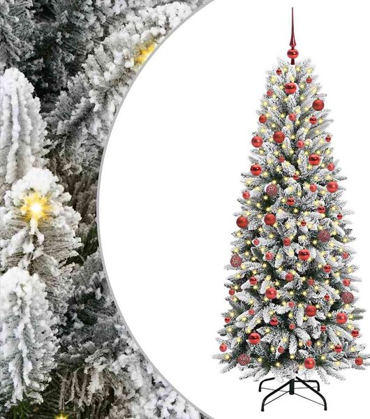 Umělý vánoční stromeček Bílá 180 cm PVC, plast, ocel a PE 3396045