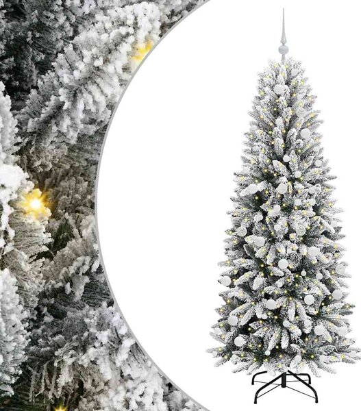 Umělý vánoční stromeček Bílá 180 cm PVC, plast, ocel a PE 3396048