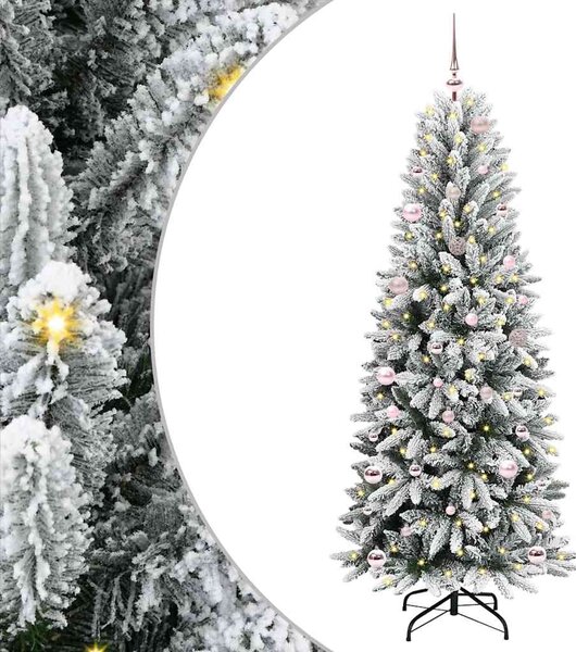 Umělý vánoční stromeček Bílá 150 cm PVC, plast, ocel a PE 3396035