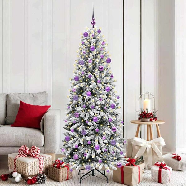 Umělý vánoční stromeček Bílá 180 cm PVC, plast, ocel a PE 3396051