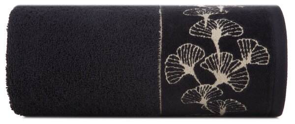 BAVLNĚNÝ RUČNÍK LIMITED COLLECTION VICTORIA10 50X90 CM ČERNÁ