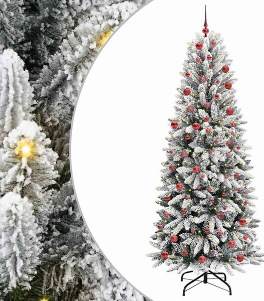 Umělý vánoční stromeček Bílá 210 cm PVC, plast, ocel a PE 3396057
