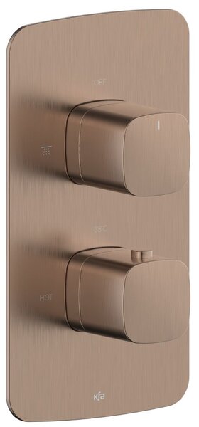 KFA Armatura Malaga Rose Gold sprchová baterie pod omítku s termostatem || 5759-001-34