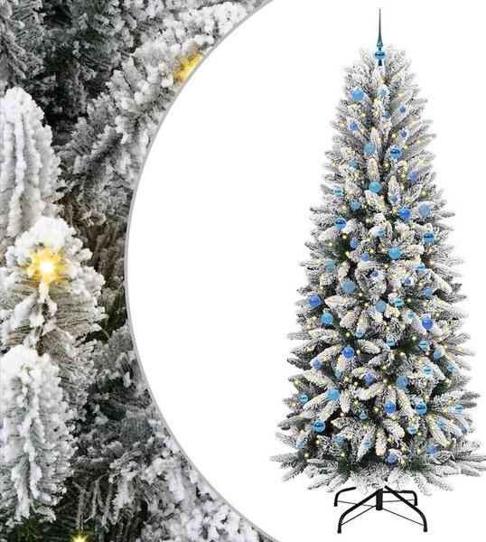Umělý vánoční stromeček Bílá 240 cm PVC, plast, ocel a PE 3396076