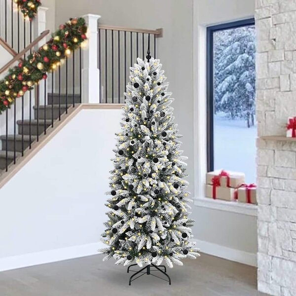 Umělý vánoční stromeček Bílá 240 cm PVC, plast, ocel a PE 3396070