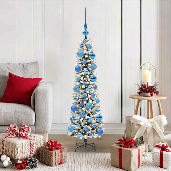Umělý vánoční stromeček Bílá 120 cm PVC, kov a plast 3396088