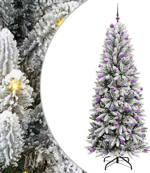 Umělý vánoční stromeček Bílá 240 cm PVC, plast, ocel a PE 3396075
