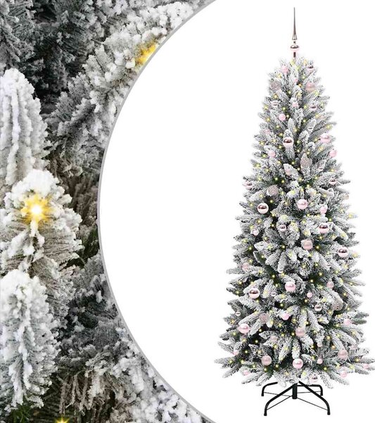 Umělý vánoční stromeček Bílá 210 cm PVC, plast, ocel a PE 3396059