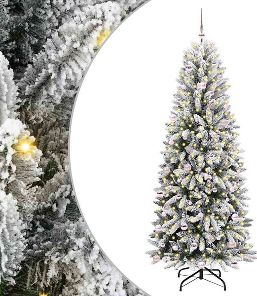 Umělý vánoční stromeček Bílá 240 cm PVC, plast, ocel a PE 3396071