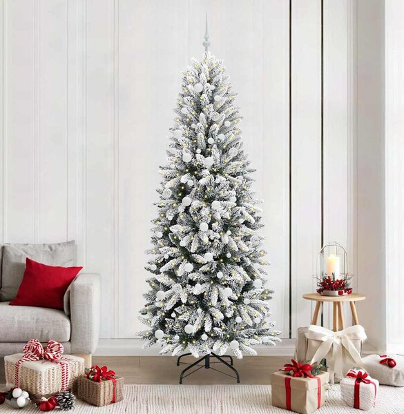 Umělý vánoční stromeček Bílá 210 cm PVC, plast, ocel a PE 3396060