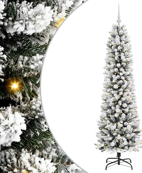Umělý vánoční stromeček Bílá 180 cm PVC, kov a plast 3396108