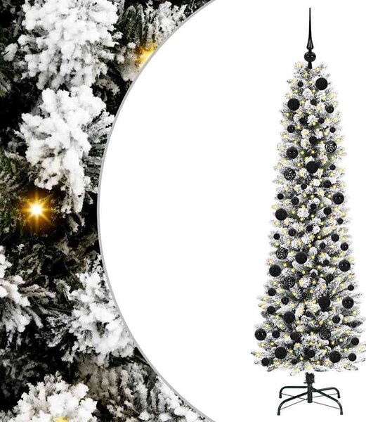 Umělý vánoční stromeček Bílá 180 cm PVC, kov a plast 3396106