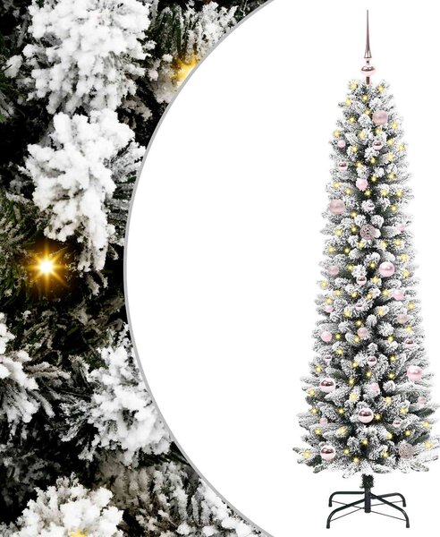 Umělý vánoční stromeček Bílá 150 cm PVC, kov a plast 3396095