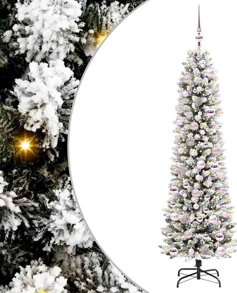 Umělý vánoční stromeček Bílá 180 cm PVC, kov a plast 3396107