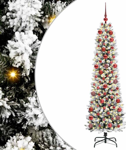 Umělý vánoční stromeček Bílá 180 cm PVC, kov a plast 3396105