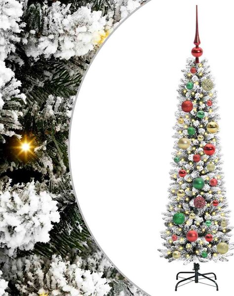 Umělý vánoční stromeček Bílá 120 cm PVC, kov a plast 3396089