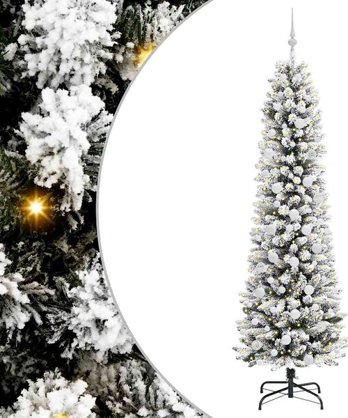 Umělý vánoční stromeček Bílá 210 cm PVC, kov a plast 3396120