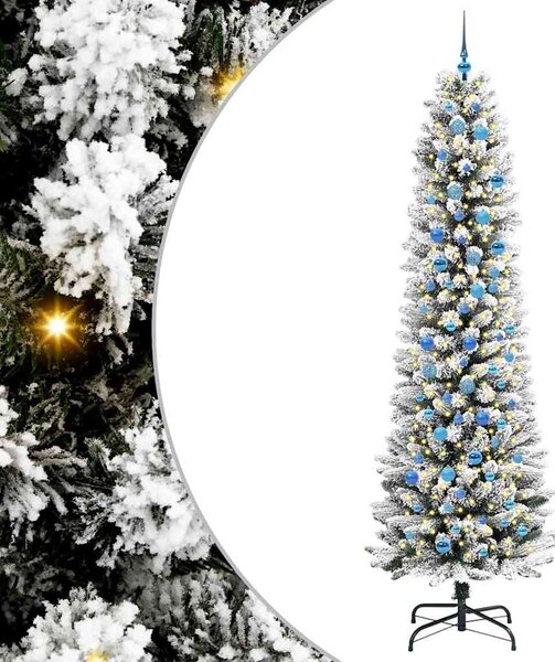 Umělý vánoční stromeček Bílá 240 cm PVC, kov a plast 3396136