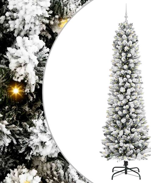 Umělý vánoční stromeček Bílá 240 cm PVC, kov a plast 3396132