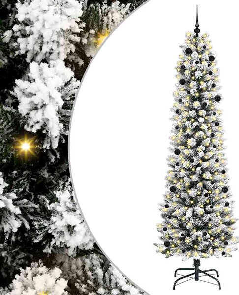 Umělý vánoční stromeček Bílá 240 cm PVC, kov a plast 3396130