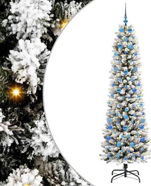 Umělý vánoční stromeček Bílá 210 cm PVC, kov a plast 3396124