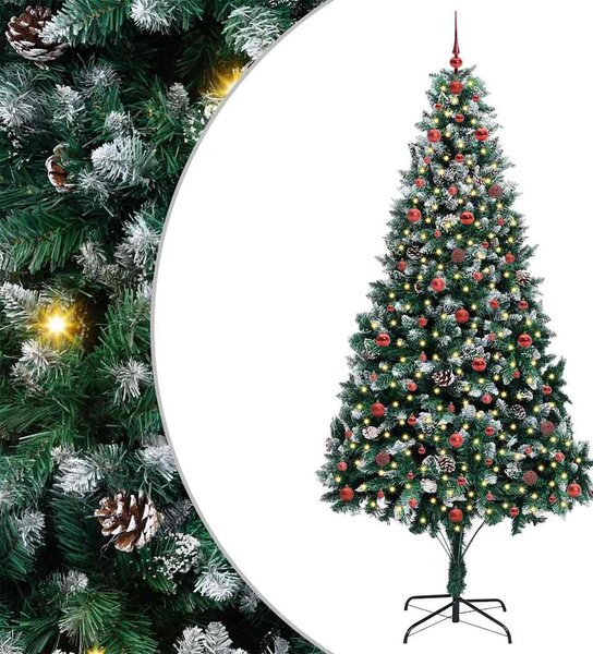 Umělý vánoční stromeček Zelená 240 cm PVC, ocel a plast 3396282