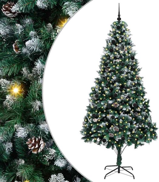 Umělý vánoční stromeček Zelená 240 cm PVC, ocel a plast 3396283
