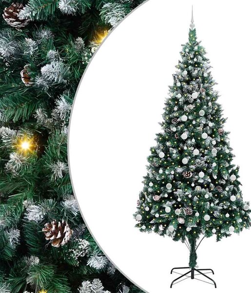 Umělý vánoční stromeček Zelená 240 cm PVC, ocel a plast 3396285