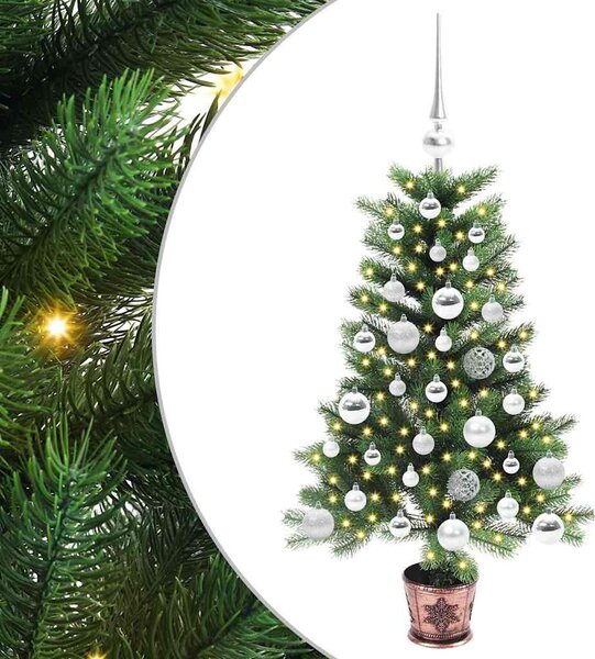 Vánoční stromeček s 150 LED diodami s stojanem Zelená 90 cm PE 3396305