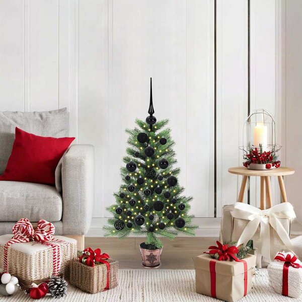 Vánoční stromeček s 150 LED diodami s stojanem Zelená 90 cm PE 3396301