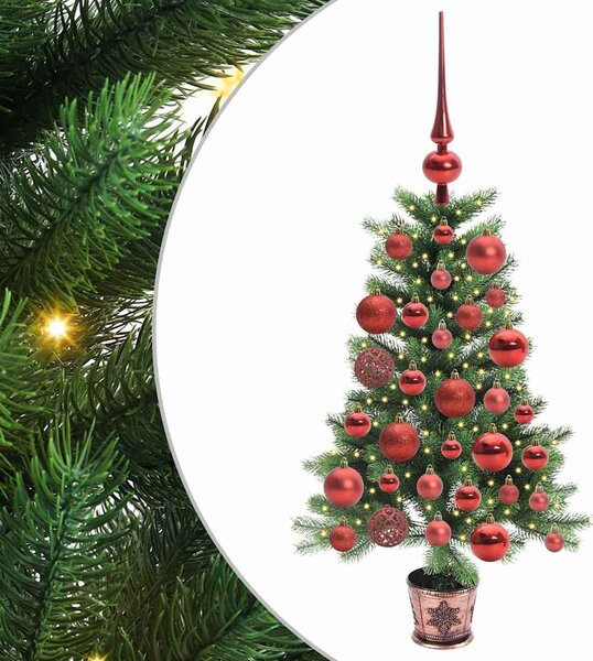 Vánoční stromeček s 150 LED diodami s stojanem Zelená 90 cm PE 3396300