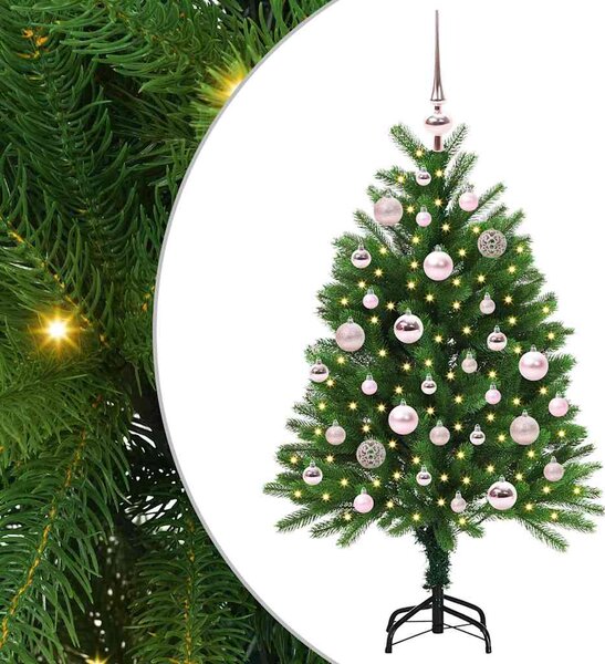Vánoční stromeček s 150 LED diodami s stojanem Zelená 120 cm PE 3396311