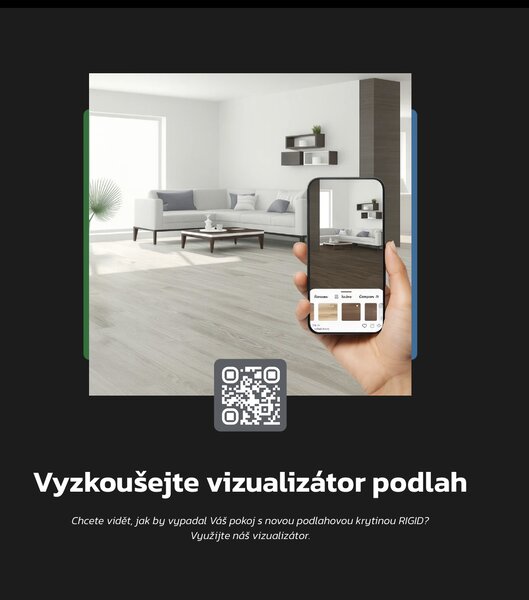 Rigid Vinyl Floor click Beton světlý 1,86 m2