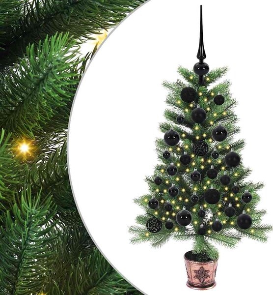 Vánoční stromeček s 150 LED diodami s stojanem Zelená 90 cm PE 3396301