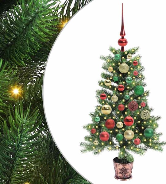 Vánoční stromeček s 150 LED diodami s stojanem Zelená 90 cm PE 3396308