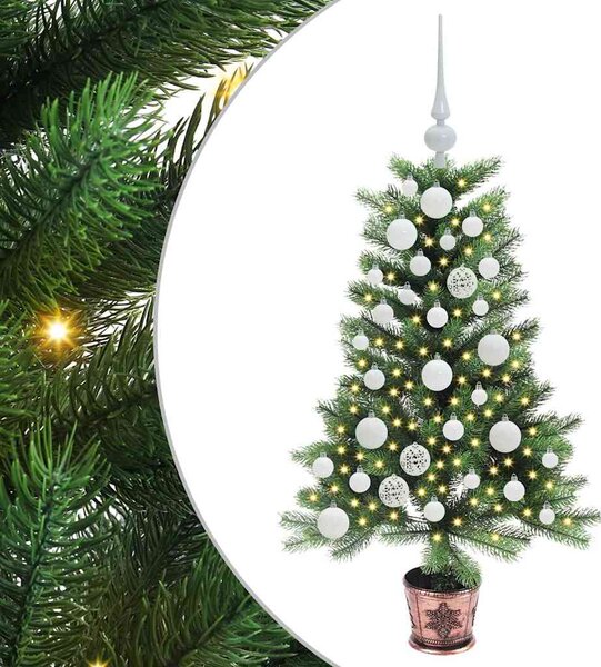 Vánoční stromeček s 150 LED diodami s stojanem Zelená 90 cm PE 3396303
