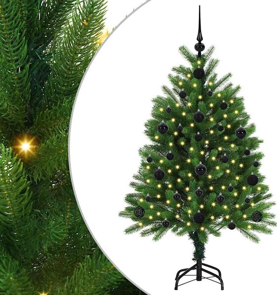 Vánoční stromeček s 150 LED diodami s stojanem Zelená 120 cm PE 3396310