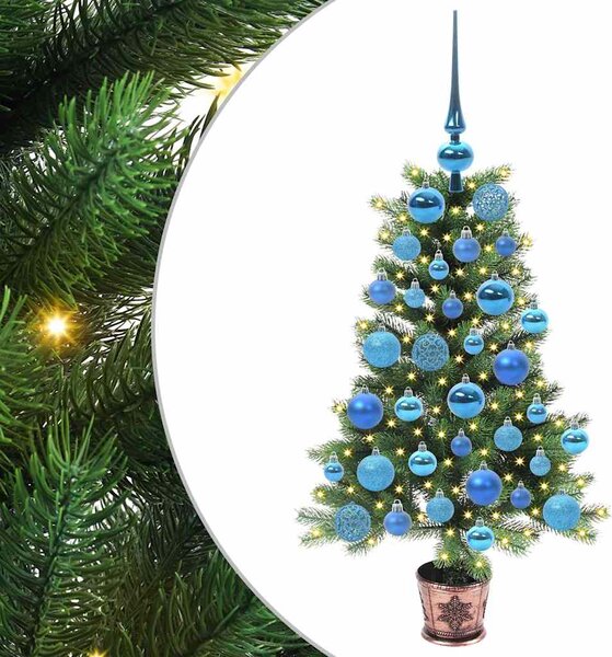 Vánoční stromeček s 150 LED diodami s stojanem Zelená 90 cm PE 3396307