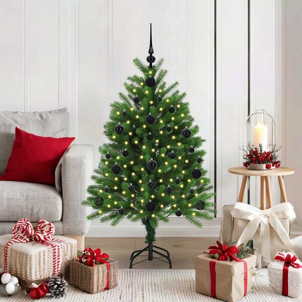 Vánoční stromeček s 150 LED diodami s stojanem Zelená 120 cm PE 3396310