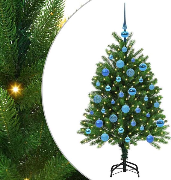 Vánoční stromeček s 150 LED diodami s stojanem Zelená 120 cm PE 3396316