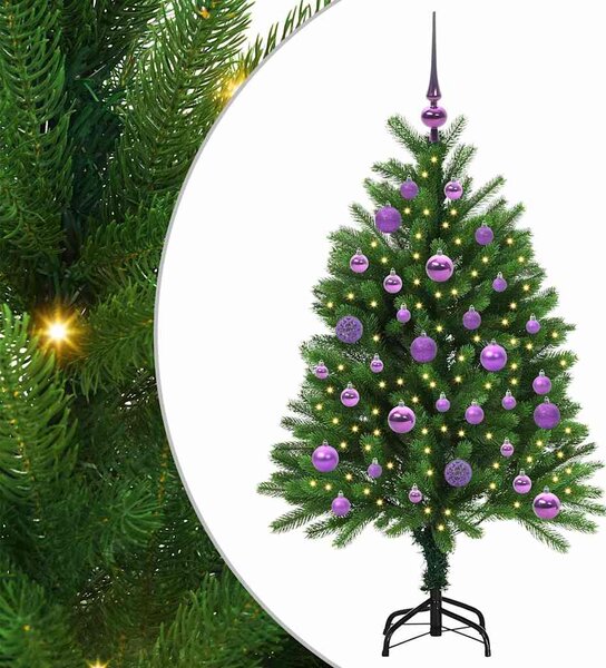 Vánoční stromeček s 150 LED diodami s stojanem Zelená 120 cm PE 3396315